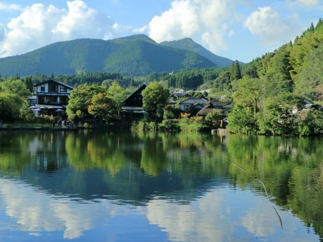 町と自然が美しい湯布院。