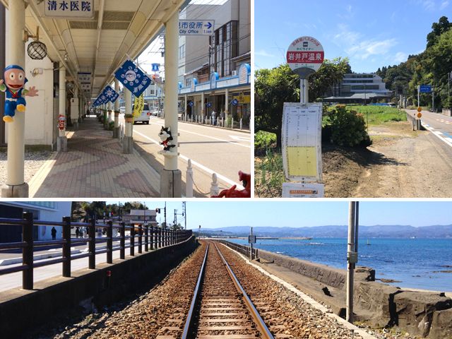 氷見の商店街も懐かしさを感じる雰囲気です。