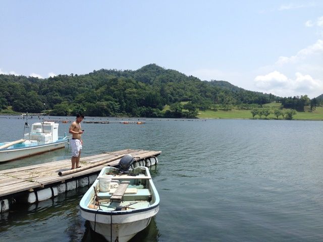 目の前は久美浜湾！！