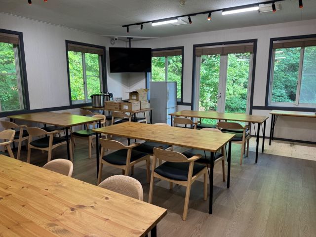 寮内の食堂の様子です。
