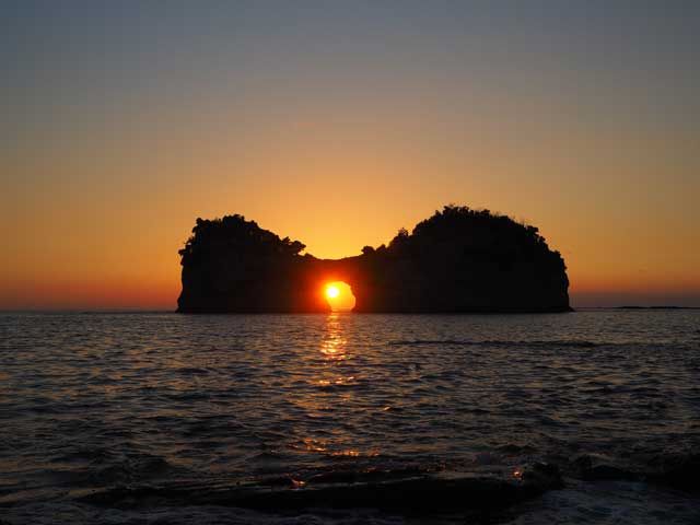 夕日もめっちゃ綺麗です♪