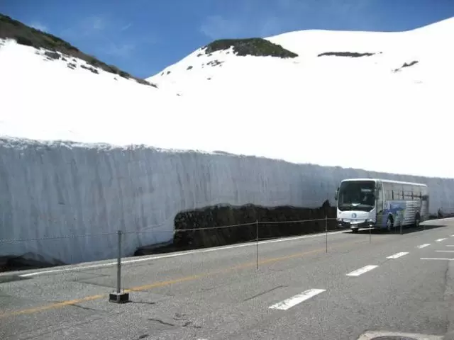 雪の大谷、実際現地で見ると感動しますよ～!(^^)!