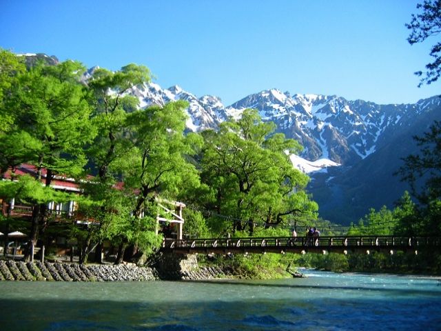 有名な上高地でのお仕事です！