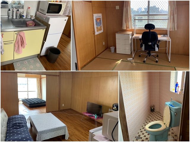 寮は古いですが、宮古島市街地なのでコンビニ、スーパー何でもあります！　