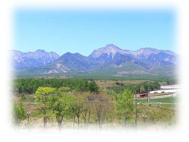 目の前には綺麗な八ヶ岳の景色！！