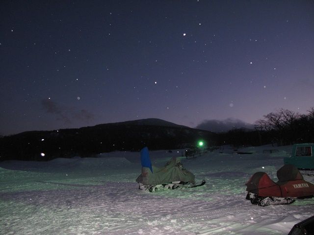 日が沈んだ後の夜空もとても綺麗です。