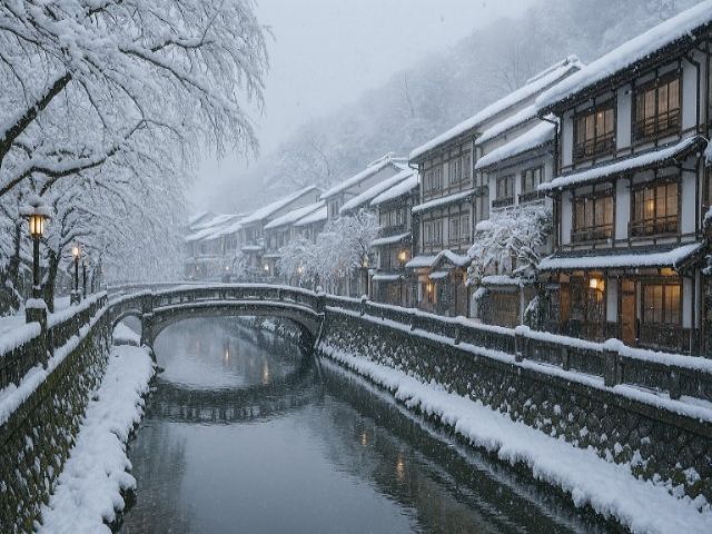 歴史のある温泉地、城崎温泉でのお仕事です。海外のお客様も多く1年を通して賑わう観光地です！