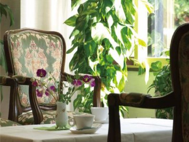 ホテルロビーには色とりどりの花々が☆ホテル内外に自然溢れる癒しのホテル