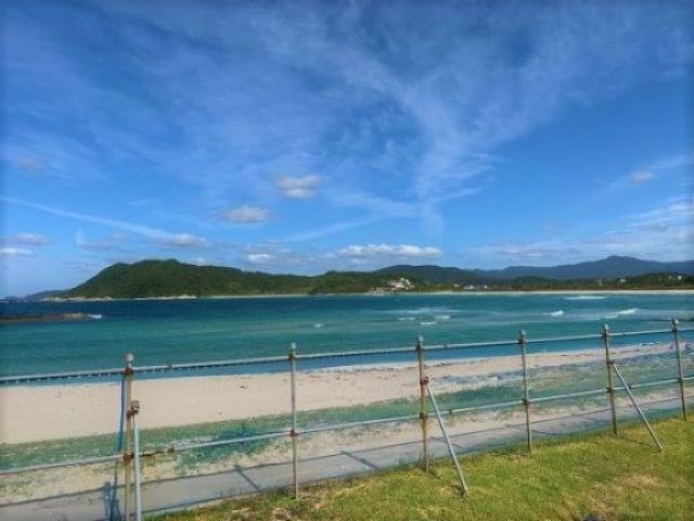 旅館の目の前はビーチです♪