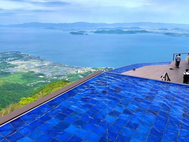 観光名所の琵琶湖テラスは絶景です。