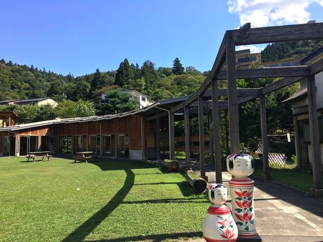 こけしと温泉の街、鳴子温泉に是非お越しくださーい