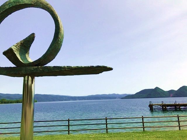 洞爺湖畔沿いは様々なアート作品があり散策も楽しいですよ