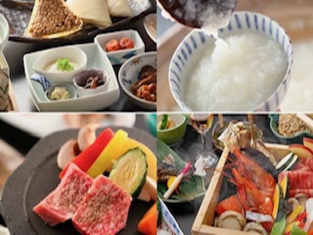 お料理も絶品！名物はお米を温泉水でグツグツ炊く温泉粥♪まかないも楽しみですね♪