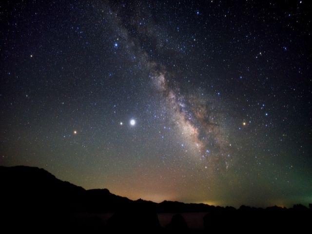 満点の星空。仕事帰りに、空を見上げて。