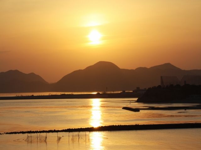 夕日がきれいに見えますよ～♪