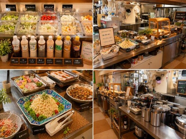 従業員食堂は品数豊富でスタッフ満足度高いです！
