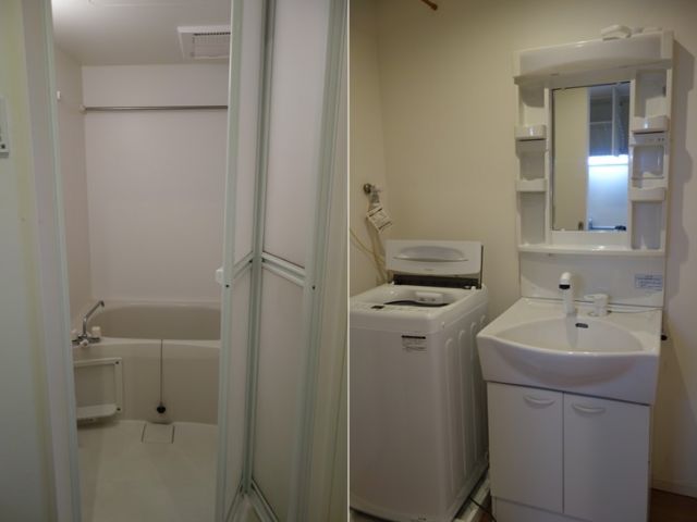 独立洗面台に、お風呂もございます！