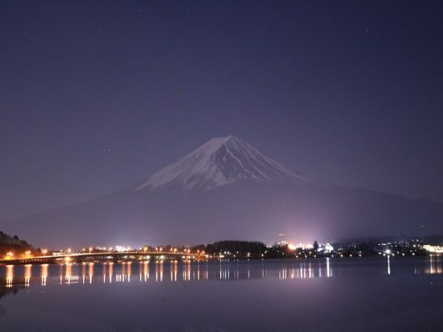 夜の富士山も実は綺麗なんです☆