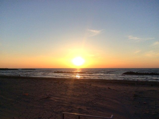 夕日のきれいな町です