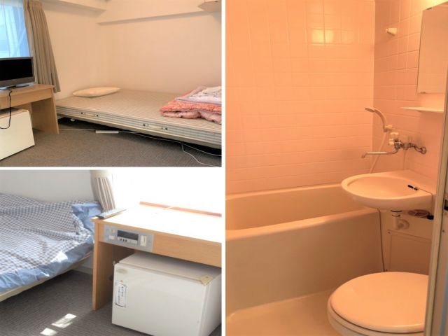 寮内観になります。風呂トイレ付きです。