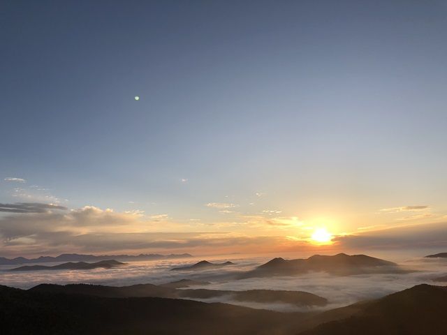 運が良ければ雲海も見られます！
