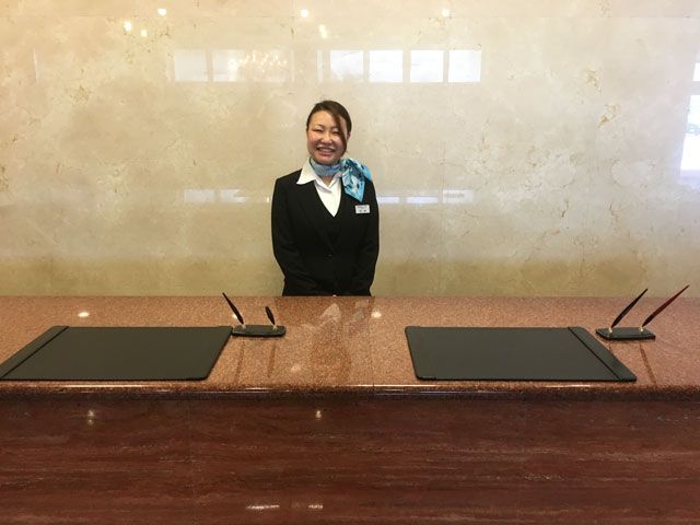 ホテルの顔として頑張って下さい♪