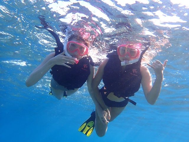 石垣の海を満喫のシュノーケルツアーは人気のツアーの一つ！