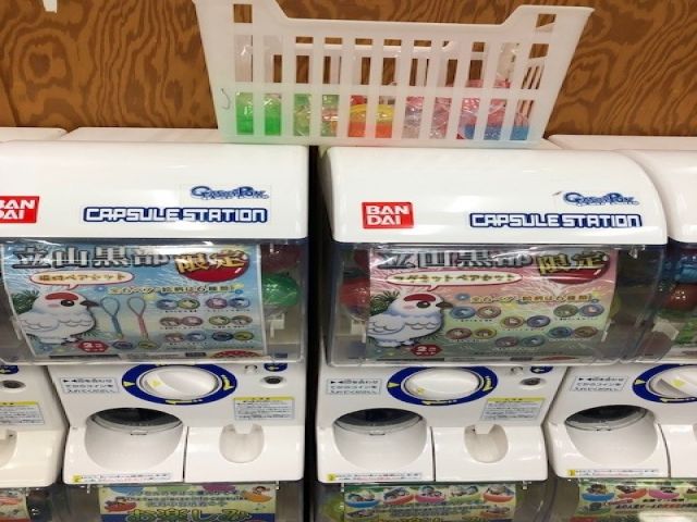 駅には立山限定のガチャガチャも！？コレクションしちゃいましょう！