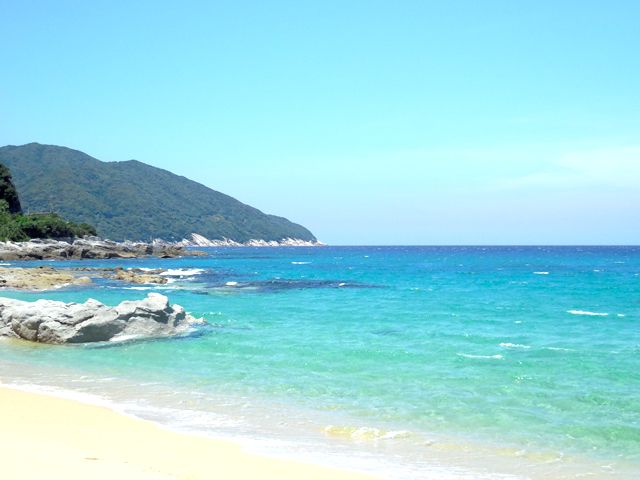 海もとても綺麗です！