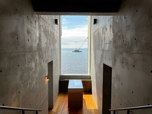 施設内から見える日本海はとてもキレイで最高です♪