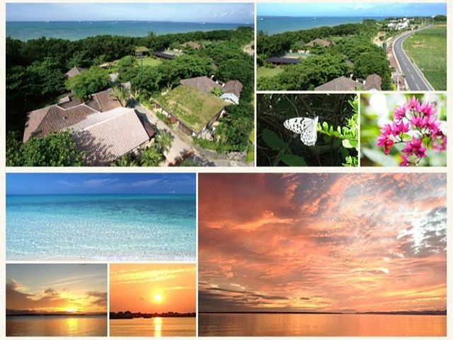 お店は古民家作りの建物です♪また、お店の目の前は石垣島の美しい海がございます★