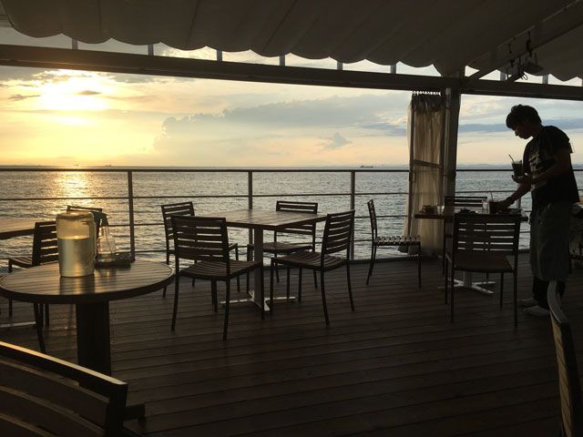 【淡路島の夕日】