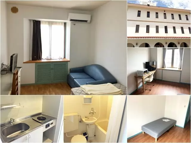 寮はキレイな1Rタイプの完全個室のお部屋です！