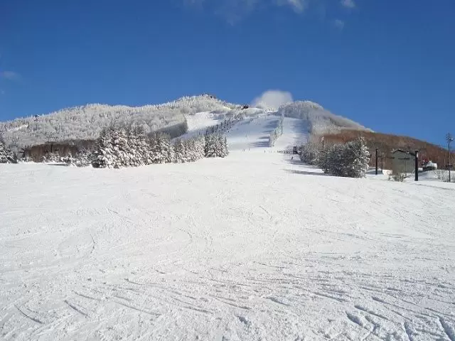 目の前が横幅が広い滑りやすいゲレンデです。もちろん他ゲレンデのリフトも乗れますよ～☆