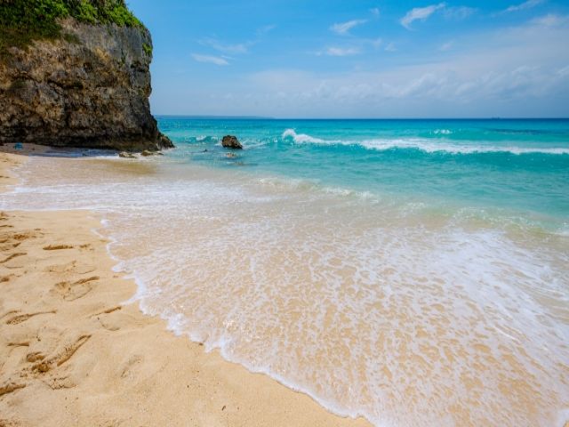 これが『宮古ブルー』です！休日はダイビングやシュノーケルも楽しみ方の一つです！