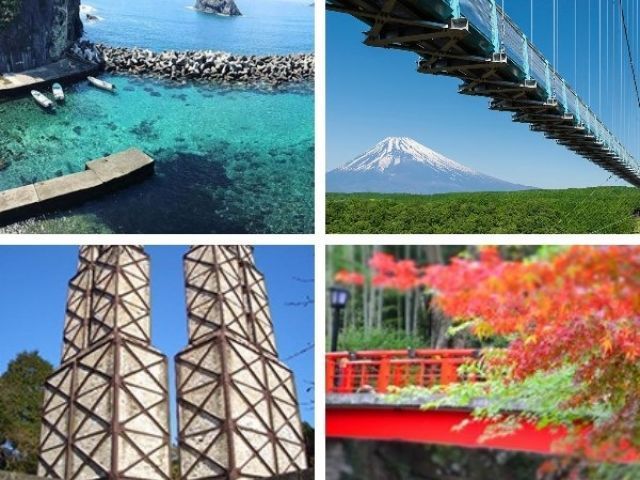 伊豆は観光スポットが盛り沢山♪
少し足を伸ばせば下田や熱海、箱根にも行けちゃいます！