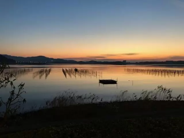 夕焼けもきれいです(^_-)-☆