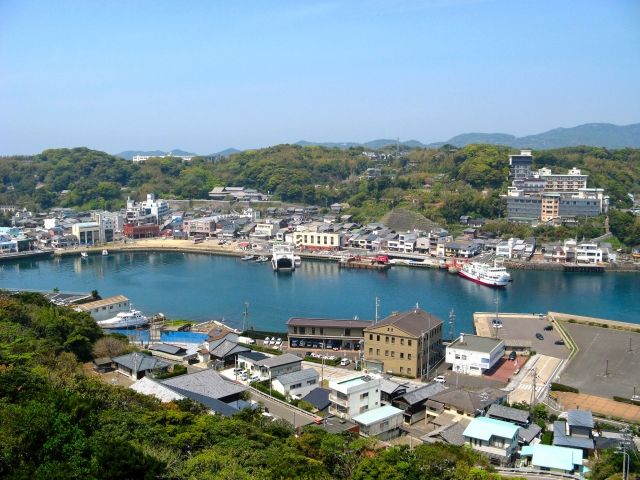 休日は観光へ！平戸城からの眺め！海も綺麗です☆