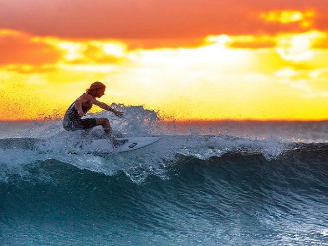 夕陽がキレイな名所です！