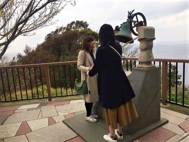 有名な恋人岬も近く