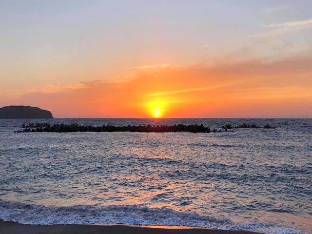 夕方も夕日がきれいですよ。
沢山思い出も作りましょう♪