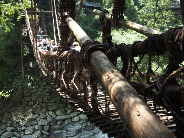 日本三大奇橋の一つ「かずら橋」！！スリル満点★