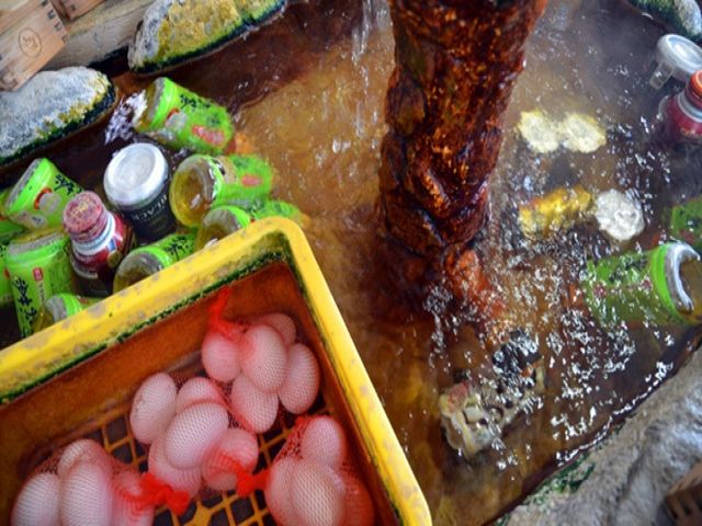 店内には温泉が湧出！
なんとこの温泉飲めちゃうんです。