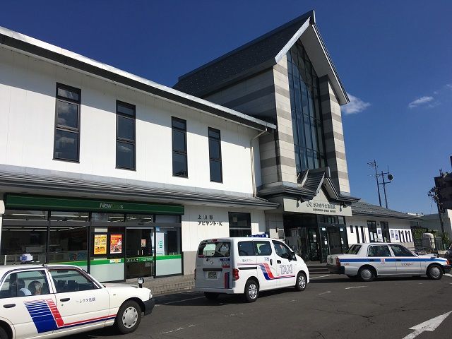 かみのやま温泉駅からは旅館の送迎バスも出てます♪