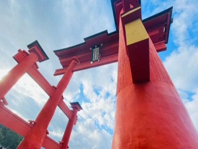 工事の終わった厳島神社！とってもきれいです☆