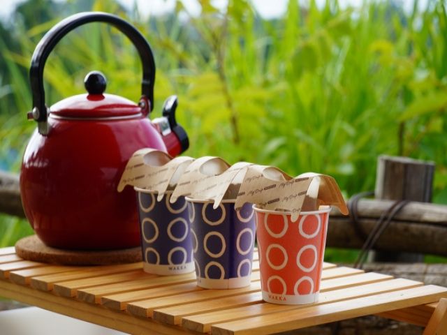 大自然の中で美味しいコーヒーいかがですか？