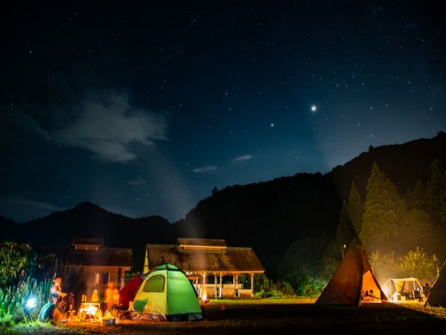 夜のキャンプ場も良いですよ～♪♪