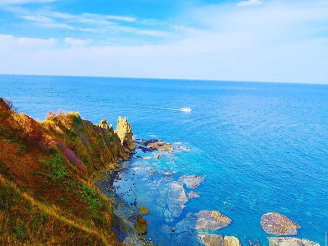 晴れた日は透き通った積丹（しゃこたん）ブルーが見られます！