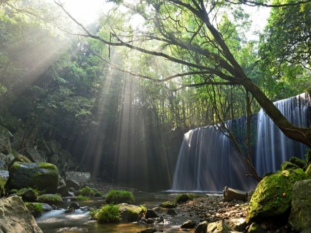 杖立温泉から近くにこんな名所があるんです！CMでも良くロケ地になる「鍋ケ滝」☆