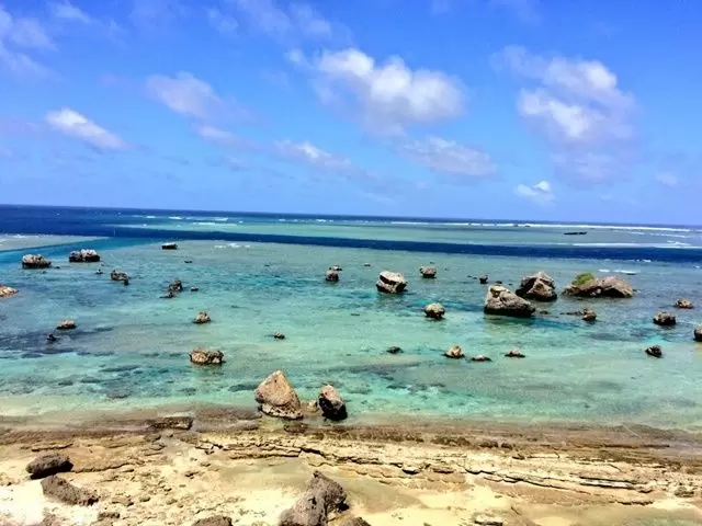 やっぱり海は綺麗♪宮古島には山も川もないので、土などが流れず綺麗なんです。